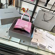 Balenciaga Sakura Pink Crocodile Pattern Size 19 x 8 x 21 cm - 5