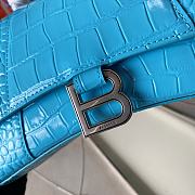 Balenciaga Sakura Blue Crocodile Pattern Size 19 x 8 x 21 cm - 3