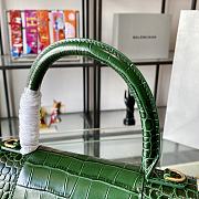 Balenciaga Sakura Green Crocodile Pattern Size 19 x 8 x 21 cm - 6