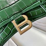 Balenciaga Sakura Green Crocodile Pattern Size 19 x 8 x 21 cm - 3