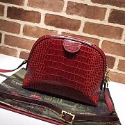 Gucci Big Red Crocodile Pattern 499621 Size 23 x 19 x 8 cm - 4