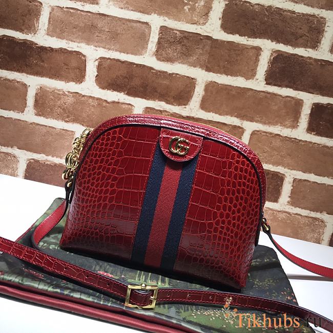 Gucci Red Crocodile Color 499621 Size 23 x 19 x 8 cm - 1