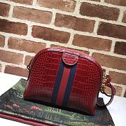 Gucci Red Crocodile Color 499621 Size 23 x 19 x 8 cm - 5