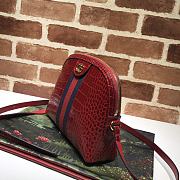 Gucci Red Crocodile Color 499621 Size 23 x 19 x 8 cm - 6