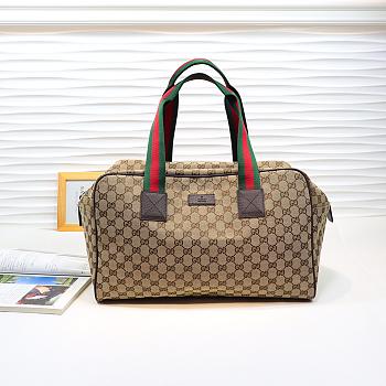 Gucci GG Canvas Boston Bag 153240 Size 42 x 26 x 23 cm