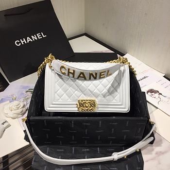 Chanel Leboy White Size 25 cm