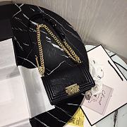 Chanel Leboy Crocodile Pattern Black 67086 Size 20 cm - 4