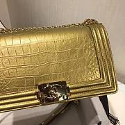 Chanel Leboy Crocodile Pattern Gold 67086 Size 25 cm - 4