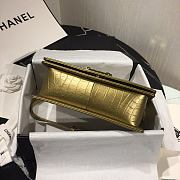 Chanel Leboy Crocodile Pattern Gold 67086 Size 25 cm - 3