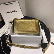 Chanel Leboy Crocodile Pattern Gold 67086 Size 25 cm - 2