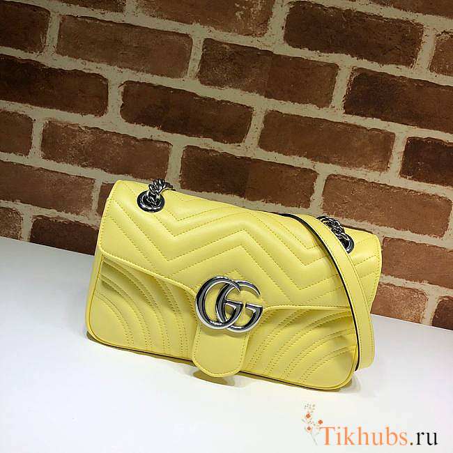 Gucci Marmont Yellow 443497 Size 26 x 15 x 7 cm - 1