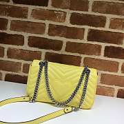 Gucci Marmont Yellow 443497 Size 26 x 15 x 7 cm - 5