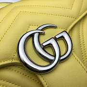 Gucci Marmont Yellow 443497 Size 26 x 15 x 7 cm - 6