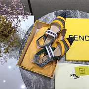 Fendi Slingbacks Multicolour Technical Mesh Sabots - 6