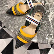 Fendi Slingbacks Multicolour Technical Mesh Sabots - 5