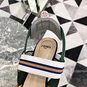 Fendi Multicolour Technical Mesh Slingbacks - 6