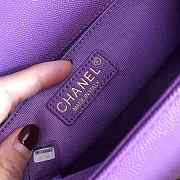 Chanel Boy Bag 25cm Purple  - 2