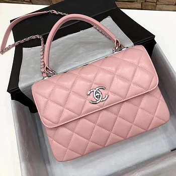 Chanel Trendy CC Handbag Pink Size 25 x 17 x 12 cm