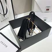 Gucci Sylvie 1969 Black Patent Leather Top Handle Bag Black Size 20 x 14 x 5 cm - 5