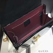 Gucci Sylvie 1969 Black Patent Leather Top Handle Bag Black Size 20 x 14 x 5 cm - 3