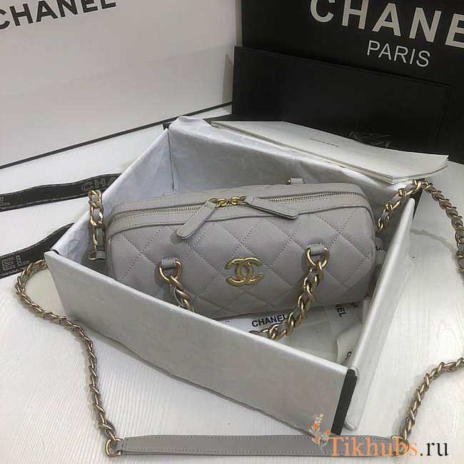 Chanel Bowling Bag Gray AS1899 Size 16 x 22 x 12 cm - 1