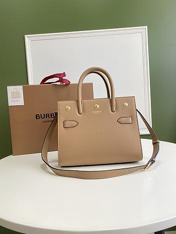 Burberry Title-Tyler Handbag Beige Size 26 x 13.5 x 20 cm