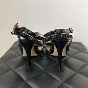 Valentino Black Patent Rockstud High Heels - 2