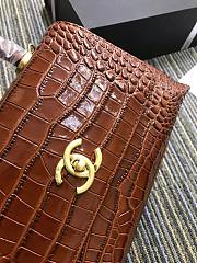 Chanel Crocodile Messenger Chain Bag A93050 Size 25 × 15 × 12 cm - 6