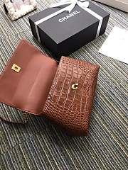 Chanel Crocodile Messenger Chain Bag A93050 Size 25 × 15 × 12 cm - 5