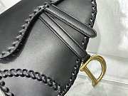 Dior Saddle Bag Black 25cm  - 2