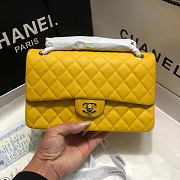 Chanel 1112 Medium Flap Bag Yellow Size 25cm - 6