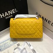 Chanel 1112 Medium Flap Bag Yellow Size 25cm - 5