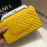Chanel 1112 Medium Flap Bag Caviar V Yellow Size 25cm - 6