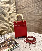 Fendi Bag Red 8398A Size 13 × 6 × 18 cm - 4