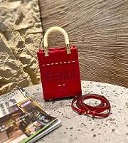 Fendi Bag Red 8398A Size 13 × 6 × 18 cm - 3