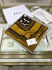 Dior Leopard Print Scarf 01 100 x 100 cm - 4