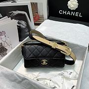 Chanel Calfskin Flap Bag Black AS2273 Size 20 x 6 x 12 cm - 3