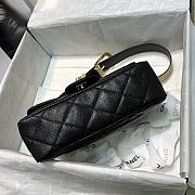 Chanel Calfskin Flap Bag Black AS2273 Size 20 x 6 x 12 cm - 4