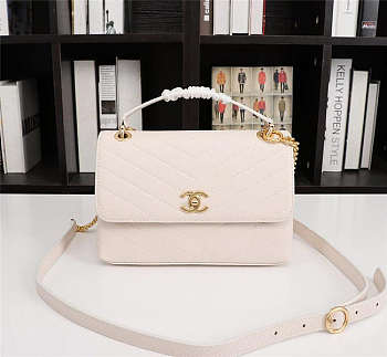 Chanel Calfskin Corssbody Handbag Size 25 x 16.5 x 10 cm