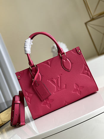 Louis Vuitton Onthego Tote Pink M45661 Size 28 x 11 x 19 cm 