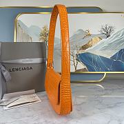 Balencia Crocodile Underarms Ghost Bag Orange 8009 Size 23 x 5 x 15 cm - 2