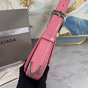 Balencia Crocodile Underarms Ghost Bag Pink 8009 Size 23 x 5 x 15 cm - 5