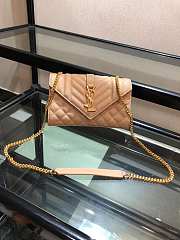 YSL Envelope Bag Beige Size 21 x 13 x 6 cm - 1