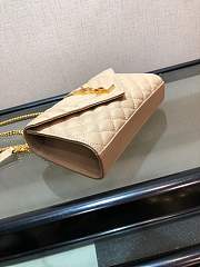 YSL Envelope Bag Beige Size 21 x 13 x 6 cm - 5