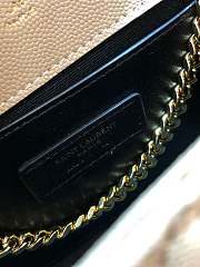 YSL Envelope Bag Beige Size 21 x 13 x 6 cm - 4