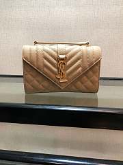 YSL Envelope Bag Beige Size 21 x 13 x 6 cm - 2