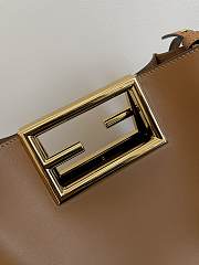 Fendi Double F Buckle Handbag Brown 551 Size 20 x 9 x 17 cm - 5