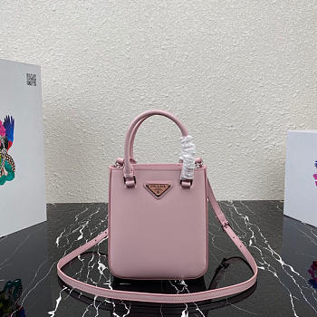 Prada Mini Handbag Pink 1BA331 Size 17.5 x 15 x 5 cm