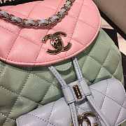 Chanel Grained Calfskin Pink Backpack AS1371 Size 21.5 x 24 x 12 cm - 2