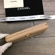 Chanel Long Wallet Beige 6871 Size 19 cm - 5